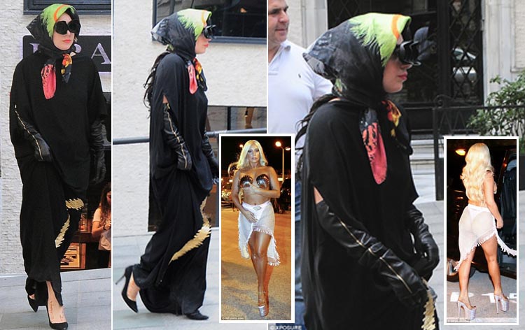Lady Gaga Tampil Vulgar di Athena, Kenakan Gamis di Istanbul